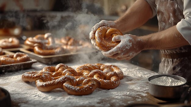 Photo quotbaker preparing a holiday feast in the kitchenquot