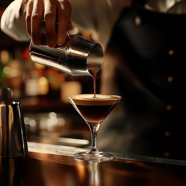 quotBarista Serving an Espresso Martiniquot