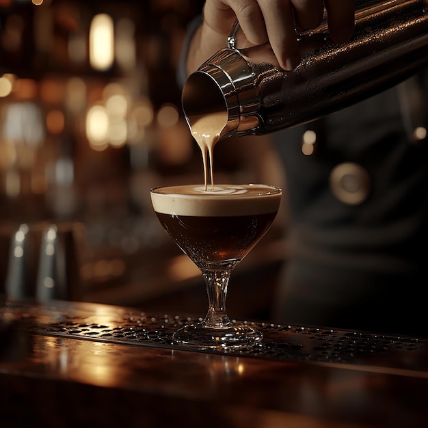 quotBarista Serving an Espresso Martiniquot