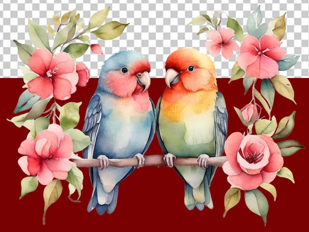 quotBeautiful 3D Love Bird PNG for Valentine39s Day Projectsquot