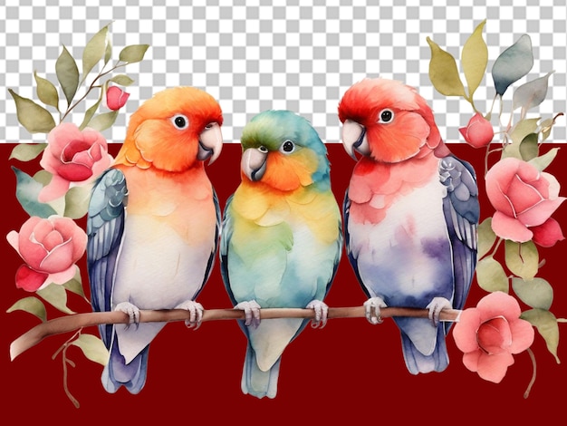 quotBeautiful 3D Love Bird PNG for Valentine39s Day Projectsquot