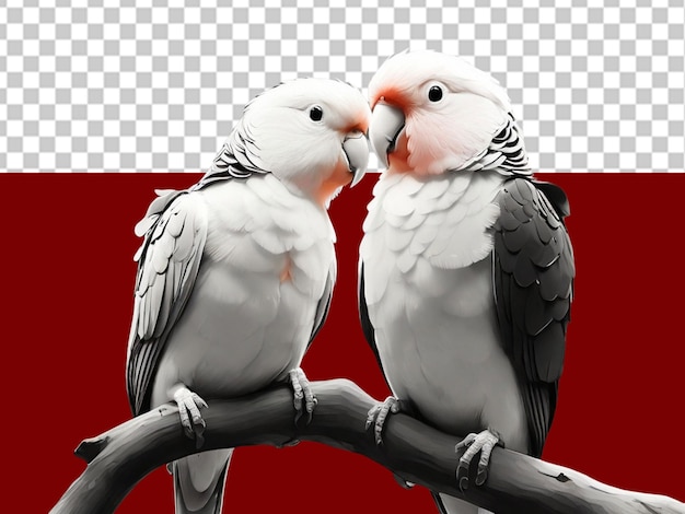 quotBeautiful 3D Love Bird PNG for Valentine39s Day Projectsquot