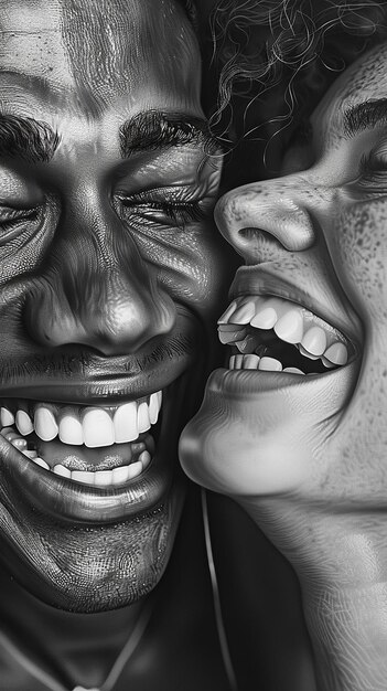 Photo quotblack and white friends sharing laughter diverse groupquot