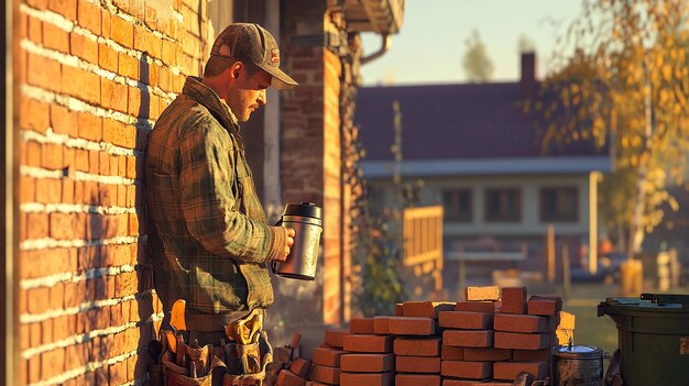 quotBricklayers Morning Routine Intimate Work Preparation Scenequot