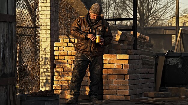 quotBricklayers Morning Routine Intimate Work Preparation Scenequot