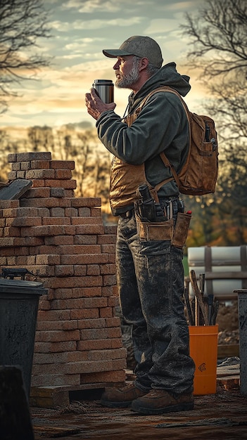 quotBricklayers Morning Routine Intimate Work Preparation Scenequot