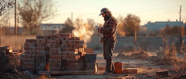 quotBricklayers Morning Routine Intimate Work Preparation Scenequot