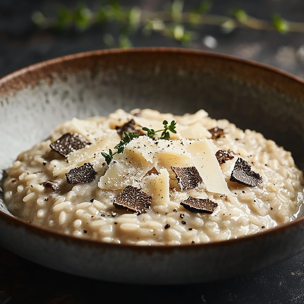 quotCreamy Truffle Risotto with Parmesan Shavingsquot