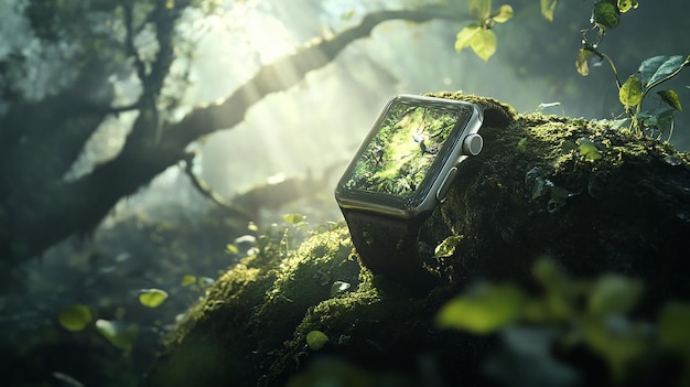 quotCuttingEdge Smartwatch in a Wilderness Settingquot