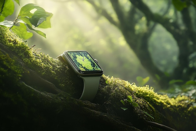 quotCuttingEdge Smartwatch in a Wilderness Settingquot