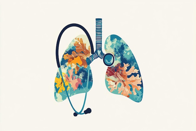 Photo quotdetailed illustration of smokers lungs showing health effectsquot