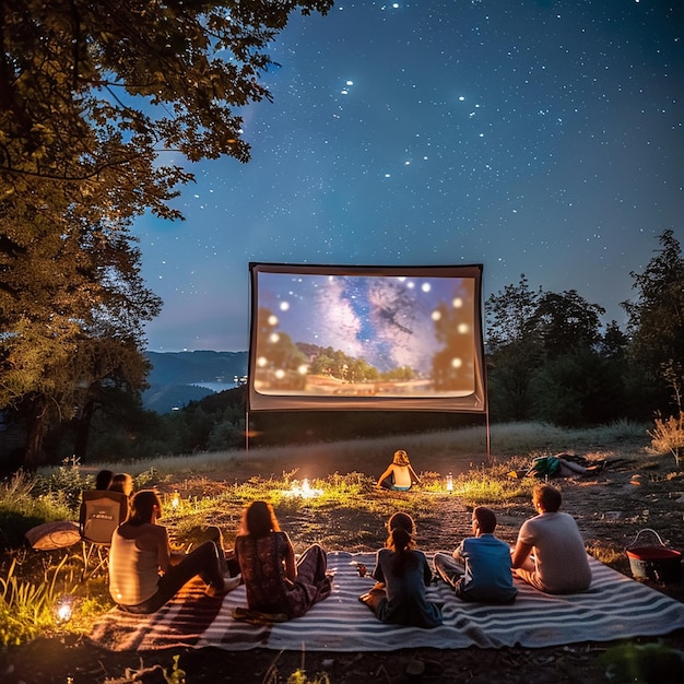 quotDiscover the Magic of Outdoor Cinemaquot