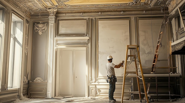 quotElectrician Repairing Wires in Historic Buildingquot