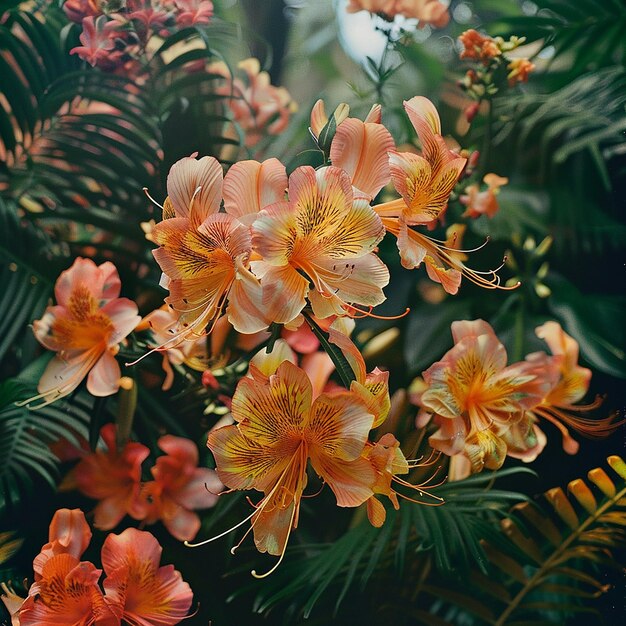 quotExotic Flower Paradise in Lush Botanical Gardenquot