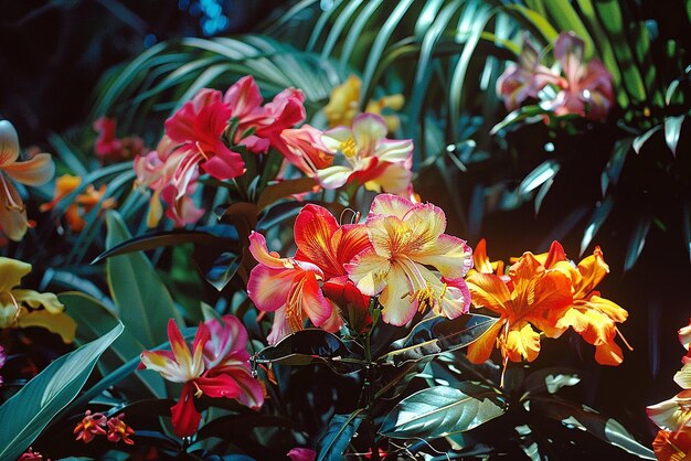 quotExotic Flower Paradise in Lush Botanical Gardenquot