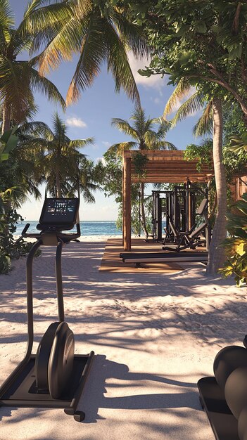 Photo quotfitnessfocused beach resort with outdoor gym and wellness activitiesquot