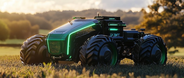 Photo quotfuturistic autonomous farming vehicle with modular designquot