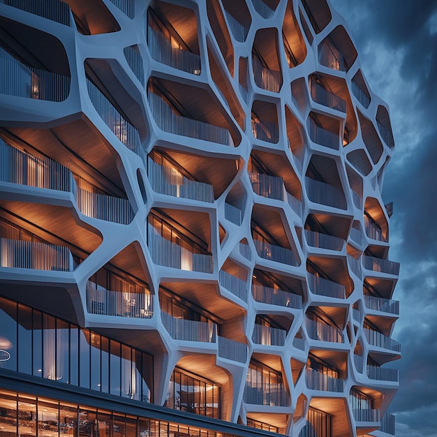 quotGeometric HighRise Building with Sleek Designquot