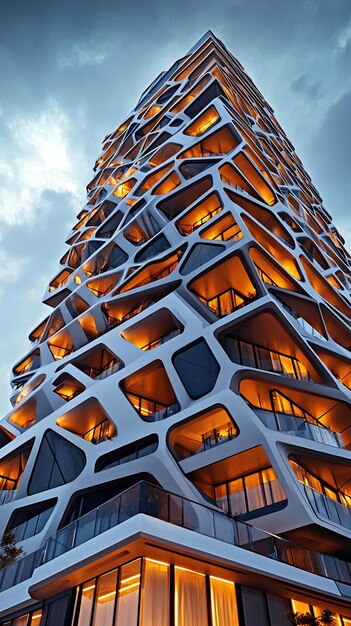 quotGeometric HighRise Building with Sleek Designquot