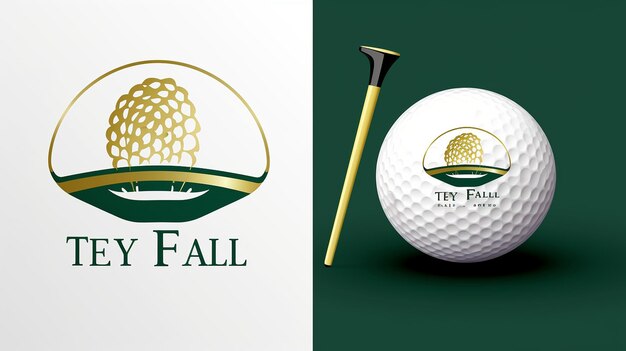 Photo quotgolf ball logo golf design stick logo for professionalquot