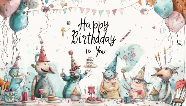 Photo quothappy birthday to youquot children39s drawing