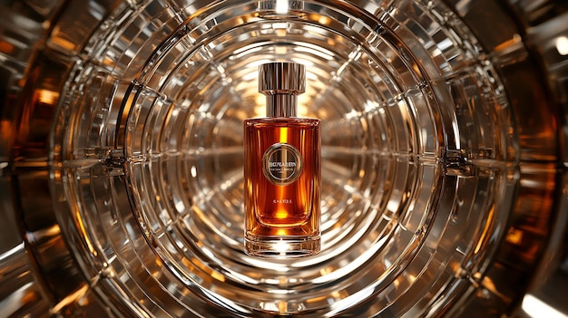 Photo quothighend fragrance displayed in a stylish mirror mazequot