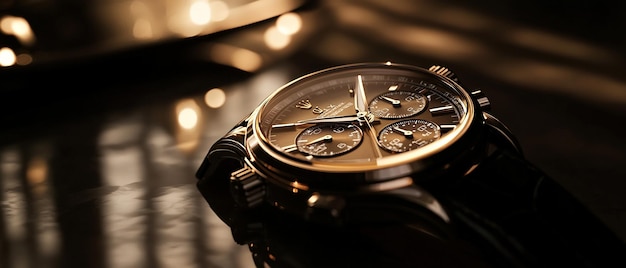 Photo quothighend luxury watch displayed in a darkroomquot