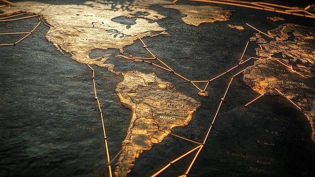 quotHistoric Map of Transatlantic Slave Trade Routesquot