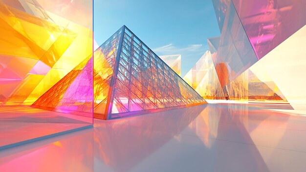 quotLouvre Pyramid as a Crystal Structurequot