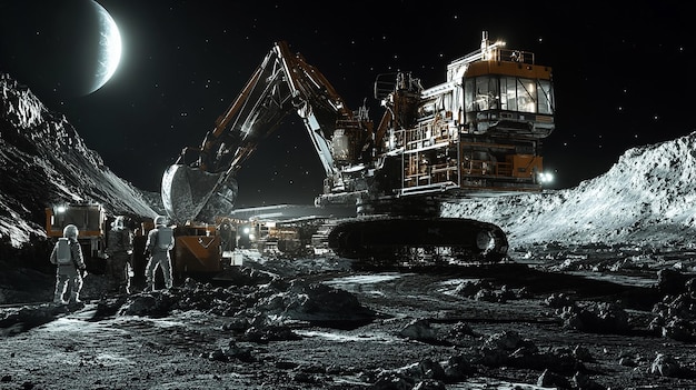 quotLunar Mining Operation on the Moons Surfacequot