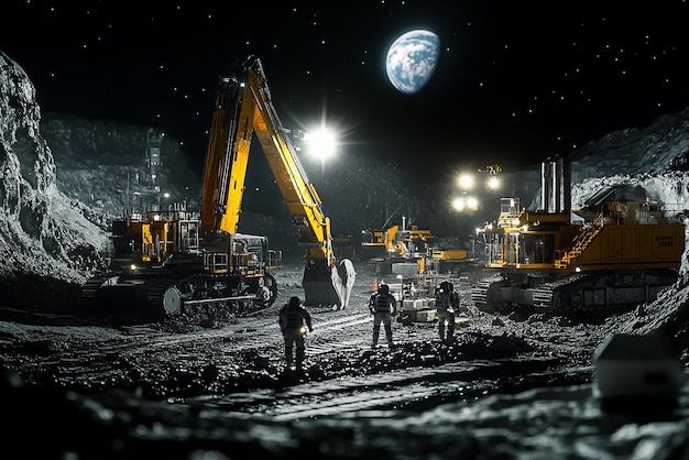 quotLunar Mining Operation on the Moons Surfacequot