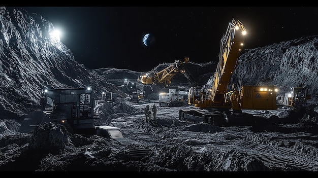 quotLunar Mining Operation on the Moons Surfacequot