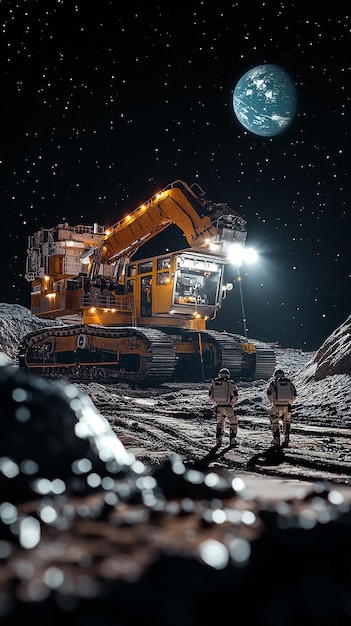 quotLunar Mining Operation on the Moons Surfacequot