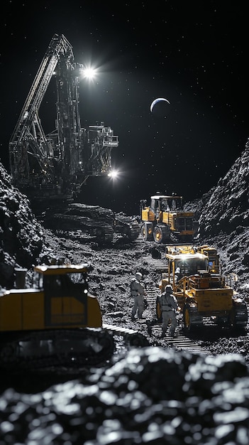 quotLunar Mining Operation on the Moons Surfacequot