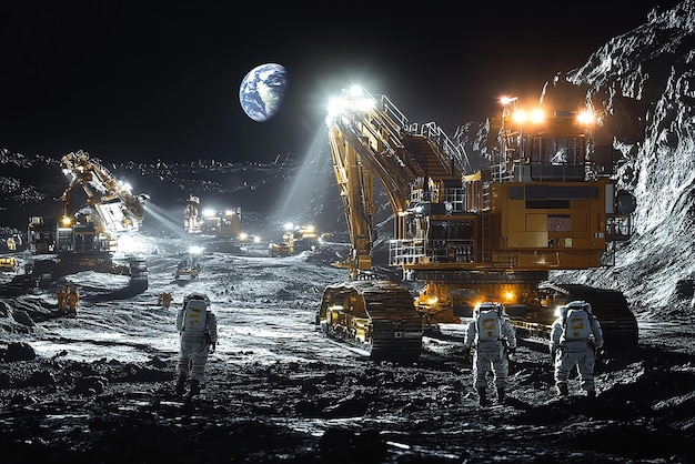 quotLunar Mining Operation on the Moons Surfacequot