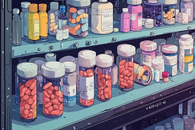 Photo quotmedication management in lofi stylequot