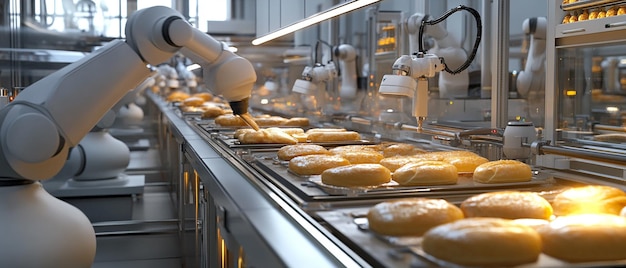 Photo quotmodern smart bakery production linequot