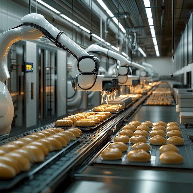 Photo quotmodern smart bakery production linequot