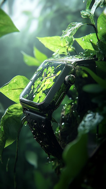 Photo quotmodern smartwatch in a rainforestquot