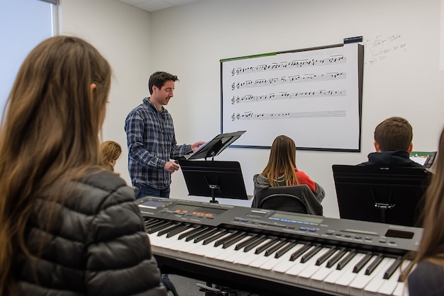 quotMusic Class Where Students Are Learning to Harmonizequot