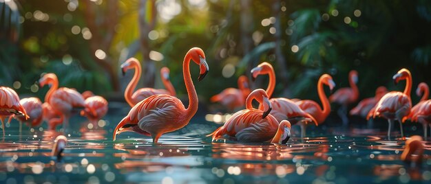 quotPhotographer Capturing Flamingos in a Vibrant Lagoonquot