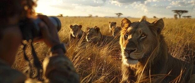 quotPhotographer Capturing a Pride of Lions Restingquot