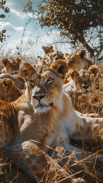 quotPhotographer Capturing a Pride of Lions Restingquot