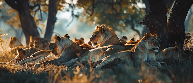 quotPhotographer Capturing a Pride of Lions Restingquot