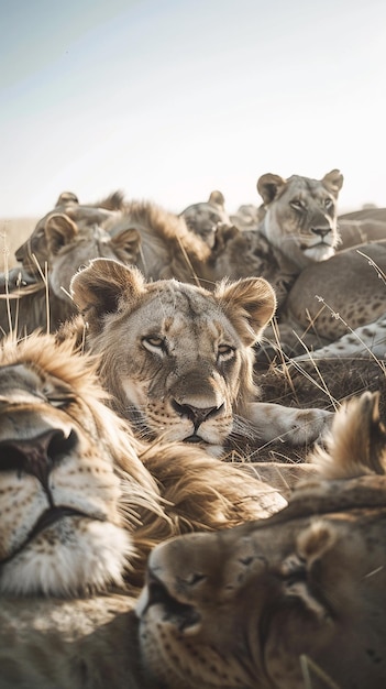 quotPhotographer Capturing a Pride of Lions Restingquot