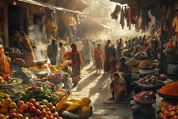 quotPhotographers Capturing Moments in a Bustling Marketquot