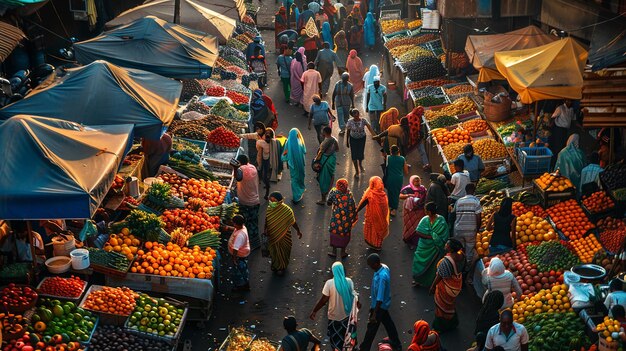 quotPhotographers Capturing Moments in a Bustling Marketquot