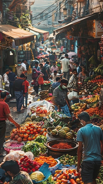 quotPhotographers Capturing Moments in a Bustling Marketquot