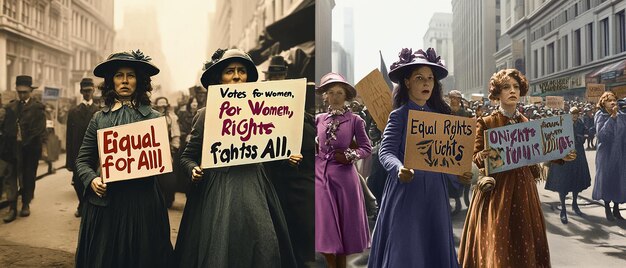 Photo quotpowerful sidebyside comparison of womens rights progressquot