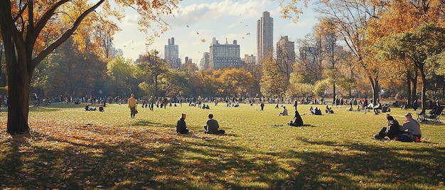 quotRelaxing at Central Parks Sheep Meadow on a Sunny Dayquot